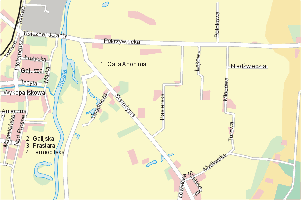 Mapa ( Plan ) Kalisza. Warstwa gwna. Kalisz - Wielkopolska.    
   Warstwa gwna prezentuje ukad ulic Kalisza, oraz okolicznych miejscowoci. Zaznaczono: gwne trasy komunikacyjne, trasy przelotowe Kalisza, jeziora, rzeki, trasy kolejowe, tereny zielone, przemysowe i zarysy zabudowa. Mapa wykonana jest w skali 1:10 000 - warstwa podstawowa oraz w wikszych skalach.

Kalisz - warstwa gwna Internetowego Planu Kalisza serwisu Cyber Wielkopolska.