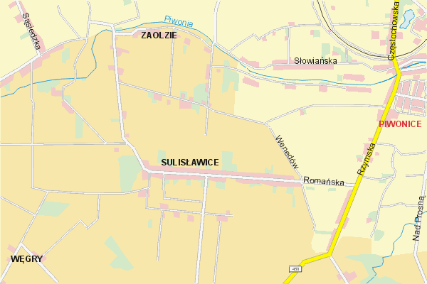 Mapa ( Plan ) Kalisza. Warstwa gwna. Kalisz - Wielkopolska.    
   Warstwa gwna prezentuje ukad ulic Kalisza, oraz okolicznych miejscowoci. Zaznaczono: gwne trasy komunikacyjne, trasy przelotowe Kalisza, jeziora, rzeki, trasy kolejowe, tereny zielone, przemysowe i zarysy zabudowa. Mapa wykonana jest w skali 1:10 000 - warstwa podstawowa oraz w wikszych skalach.

Kalisz - warstwa gwna Internetowego Planu Kalisza serwisu Cyber Wielkopolska.