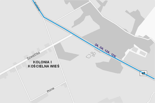 Mapa ( Plan ) Kalisza. Warstwa komunikacyjna. Kalisz - Wielkopolska.    

   Warstwa komunikacyjna prezentuje ukad ulic Kalisza, oraz okolicznych miejscowoci wraz z zaznaczonymi liniami komunikacji miejskiej i podmiejskiej. Zaznaczono: linie autobusowe dzienne i nocne. Mapa wykonana jest w skali 1:10 000 - warstwa komunikacyjna.

Kalisz - warstwa komunikacyjna Internetowego Planu Kalisza serwisu Cyber Wielkopolska.