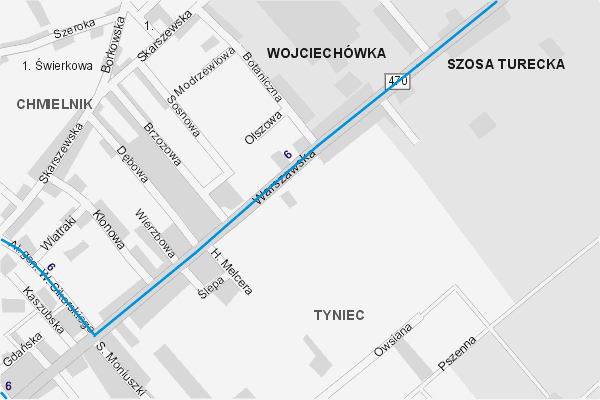 Mapa ( Plan ) Kalisza. Warstwa komunikacyjna. Kalisz - Wielkopolska.    

   Warstwa komunikacyjna prezentuje ukad ulic Kalisza, oraz okolicznych miejscowoci wraz z zaznaczonymi liniami komunikacji miejskiej i podmiejskiej. Zaznaczono: linie autobusowe dzienne i nocne. Mapa wykonana jest w skali 1:10 000 - warstwa komunikacyjna.

Kalisz - warstwa komunikacyjna Internetowego Planu Kalisza serwisu Cyber Wielkopolska.