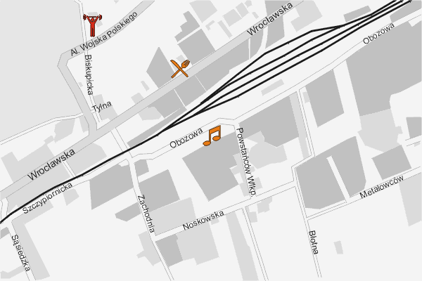 Mapa ( Plan ) Kalisza. Turystyczny Kalisz. Kalisz - Wielkopolska.  
  
   Warstwa turystyczna prezentuje lokalizacje obiektw turystycznych (zabytki, muzea, punkty widokowe, itp.) na terenie Kalisza. Mapa wykonana jest w skali 1:10 000 - warstwa turystyczny Kalisz.

Kalisz - warstwa turystyczna Internetowego Planu Kalisza serwisu Cyber Wielkopolska.